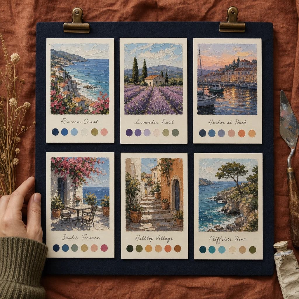 Bonus 2 - The Riviera Series: 10 Themed Scene Cards
