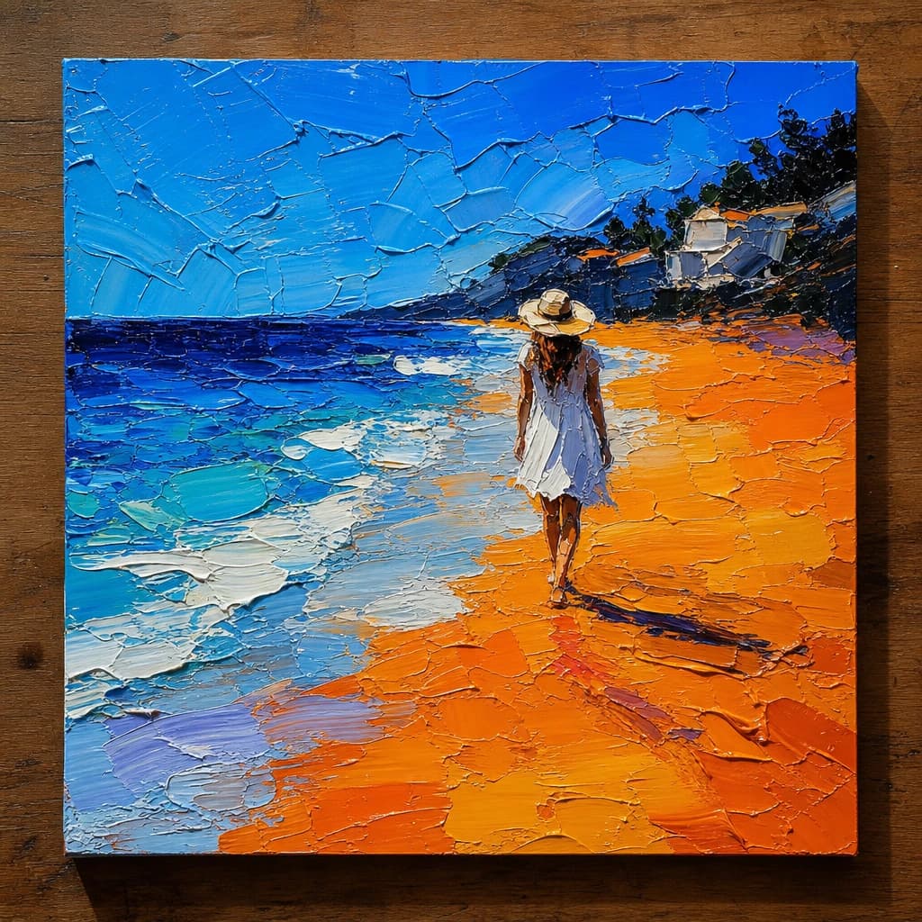 Palette knife painting example 2