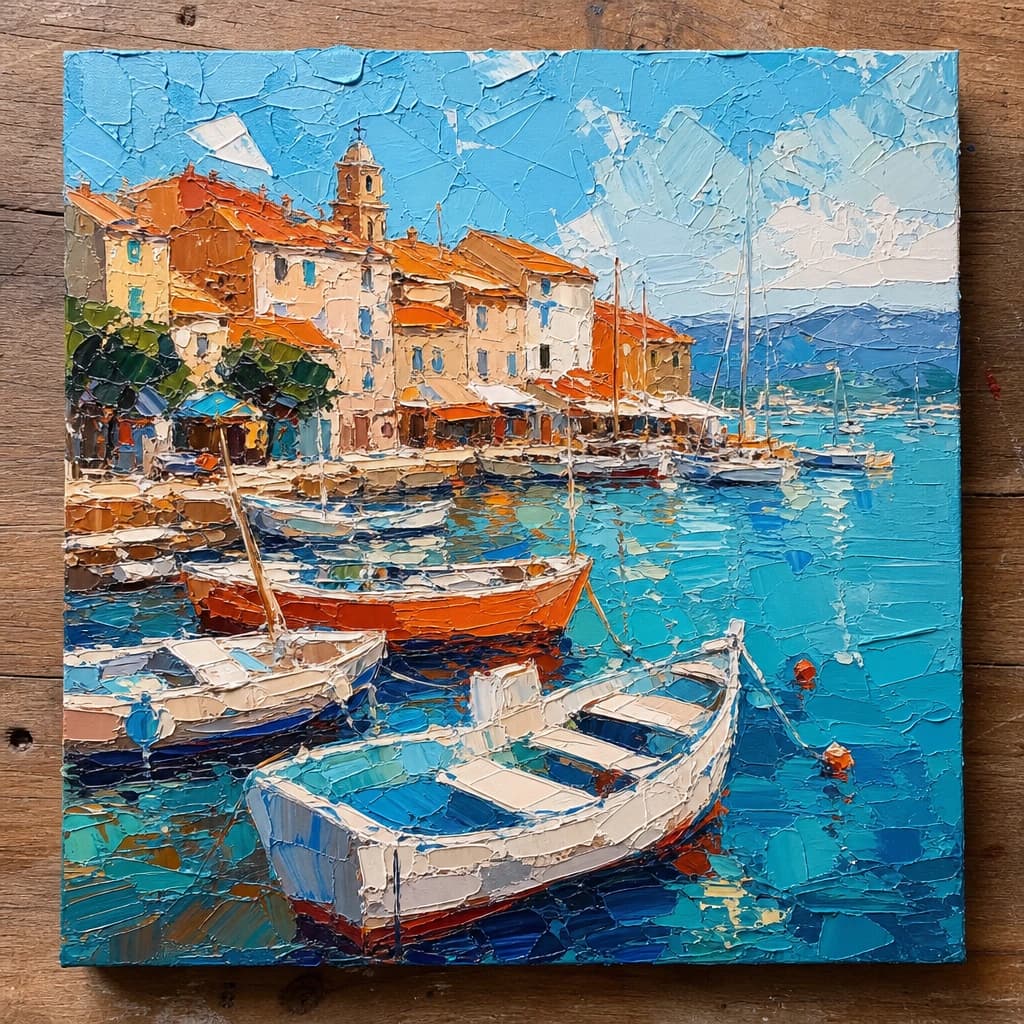 Palette knife painting example 5