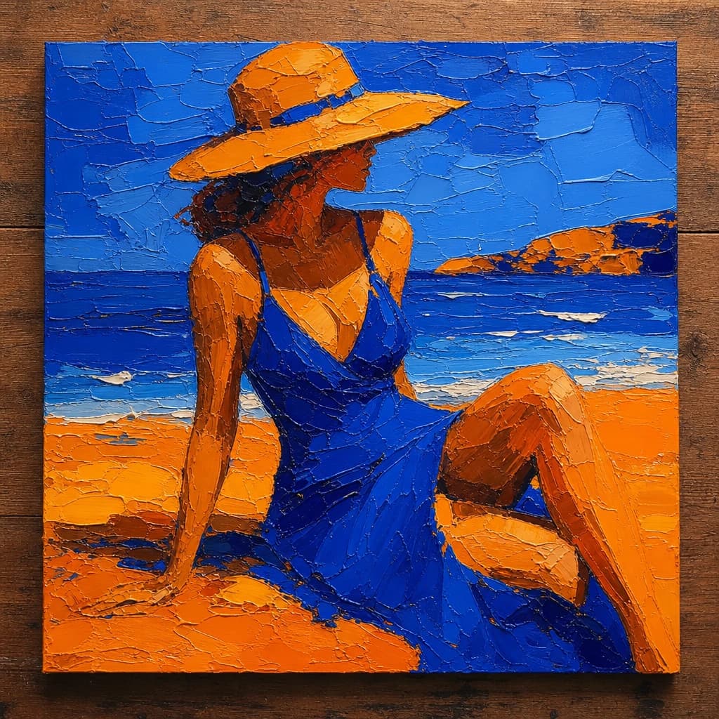Palette knife painting example 8